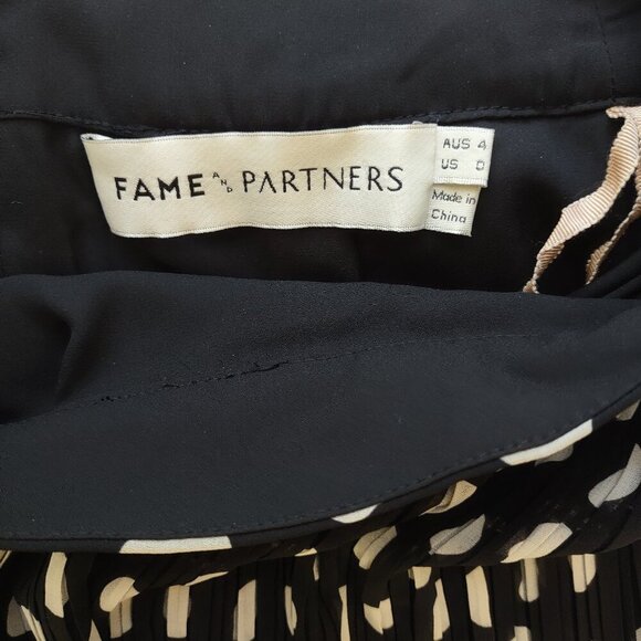 Fame and Partners Boho Tiered Maxi Skirt Polka Dots Elegant Chic - US Size 0 EUC - Picture 8 of 11